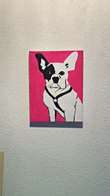 Schilderij fransebulldog