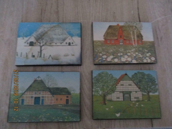 4 schilderijtjes