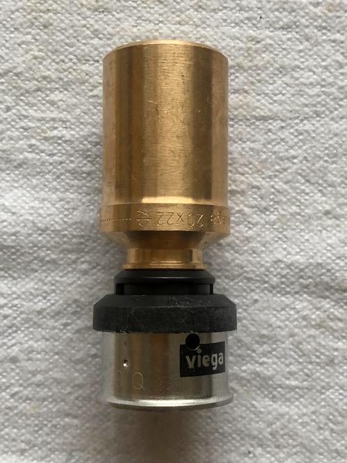 Viega Smartpress bronzen perskoppeling recht 20x22 (1 Stuks)