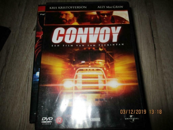 Dvd film convoy de belevenissen van een groep vrachtwagencha