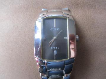 rvs merk horloge van het merk Guess en waterdicht
