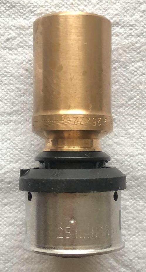 Viega Smartpress bronzen perskoppeling recht 25x22 mm (1 Stuks).